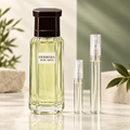 Carolina Herrera for Men EDT bottle with 5 ml and 10 ml plain clear travel spray vials