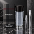 Burberry Touch for Men EDT bottle with box and 5 ml and 10 ml plain clear travel spray vials
