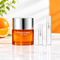 Clinique Happy for Men EDT bottle with 5 ml and 10 ml plain clear travel spray vials