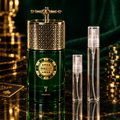Jo Milano Game of Spades Roll It #7 bottle with 5 ml and 10 ml plain clear travel spray vials