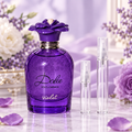 Dolce & Gabbana Dolce Violet EDT bottle with 5 ml and 10 ml plain clear travel spray vials
