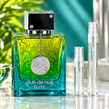 Armaf Club de Nuit Élite bottle with 5 ml and 10 ml plain clear travel spray vials