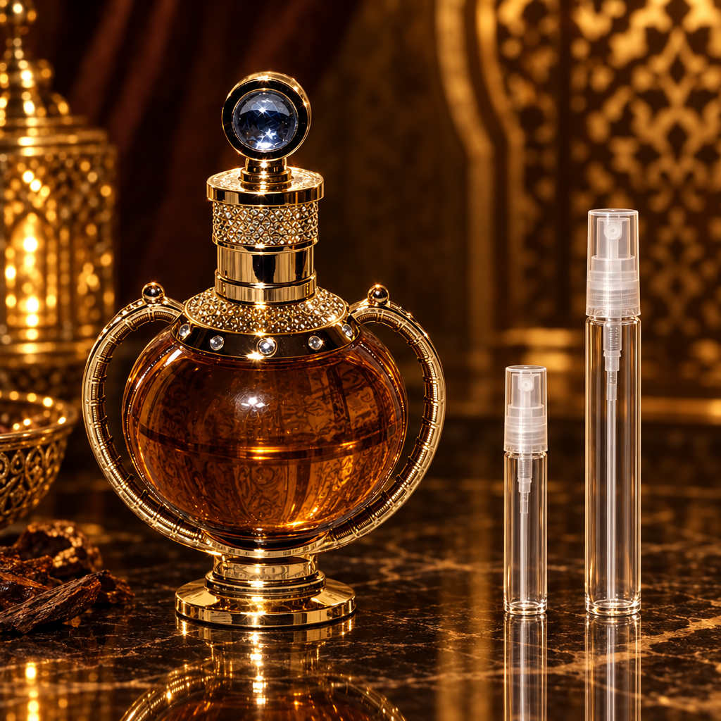 Lattafa Pride Pure Crystal EDP + 5ml & 10ml Travel Sprays